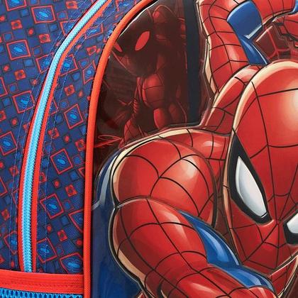 Imagem de Mochila De Rodinhas 40cm Spider-man Azul E Vermelho Marvel Xeryus