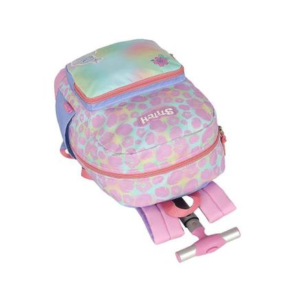 Imagem de Mochila de Rodinhas Com Alça Luxcel Stitch Flores Rosa