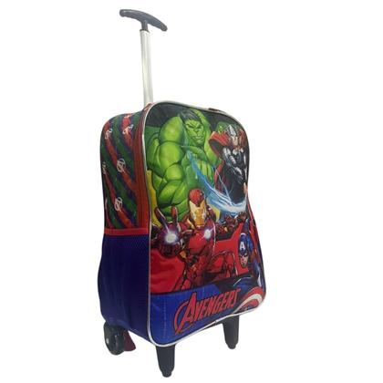 Imagem de Mochila De Rodinhas Dos Vingadores Avengers Escolar Infantil Azul