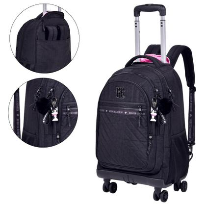 Imagem de Mochila de Rodinhas Escolar Chaveiro Cachorro Rebecca BonBon