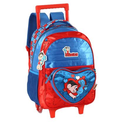 Imagem de Mochila de Rodinhas Escolar Infantil Turma da Mônica