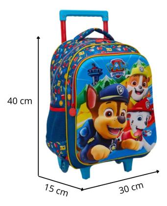 Imagem de Mochila De Rodinhas Escolar Xeryus 16 Paw Patrol Patrulha Canina