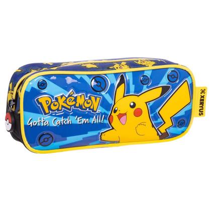 Imagem de Mochila de Rodinhas + Estojo Simples Pokemon X1 A 16'' Ref. 13610 - Xeryus