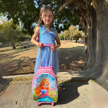 Imagem de Mochila de Rodinhas Infantil Feminina Liz Grande Volta às Aulas