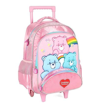 Imagem de Mochila de Rodinhas Sem Alça Luxcel Ursinhos Carinhosos Rosa
