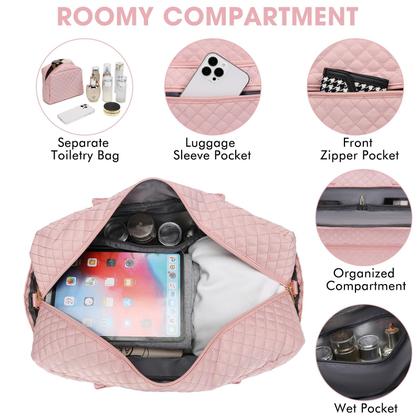 Imagem de Mochila de viagem LUOCIP rosa de grande capacidade para mulheres