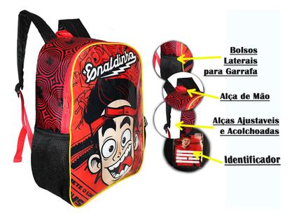 Imagem de Mochila Enaldinho Infantil Escolar Masculina Costas Ofic Cl1