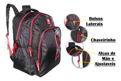Imagem de Mochila Enaldinho Infantil Original Escolar Grande Costas