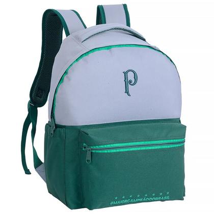 Imagem de Mochila Escolar 01 Palmeiras Esportiva 42cm Verde 14090 - Xeryus