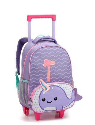 Imagem de Mochila Escolar 16'' Com Rodinha Sereia Zoop Mochila Com Carrinho Infantil Menina