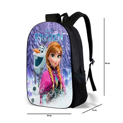 Imagem de Mochila Escolar Avulsa Infantil Frozen Menina Elsa e Ana 