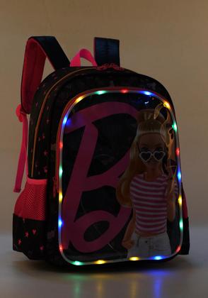 Imagem de Mochila Escolar Barbie com Led brilha de Costas Luxcel