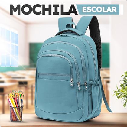 Imagem de Mochila Escolar Bolsa Grande Feminina Com Espaço Para Notebook Dia a Dia Trabalho Faculdade