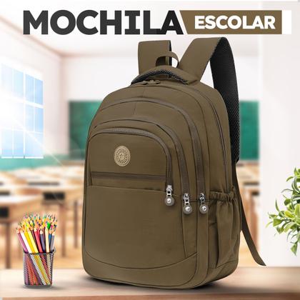Imagem de Mochila Escolar Bolsa Grande Feminina Com Espaço Para Notebook Dia a Dia Trabalho Faculdade