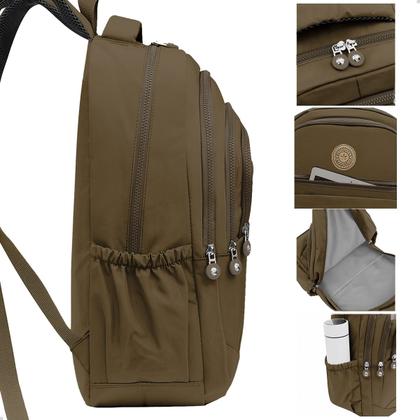 Imagem de Mochila Escolar Bolsa Grande Feminina Com Espaço Para Notebook Dia a Dia Trabalho Faculdade