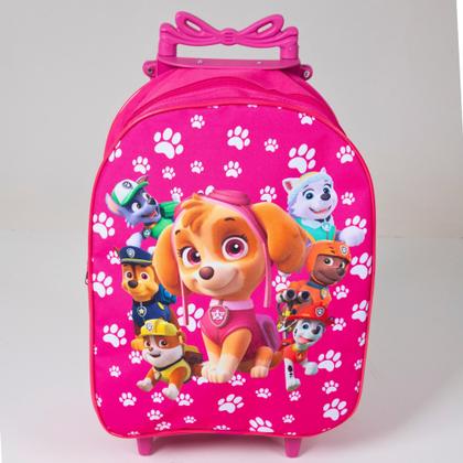 Imagem de Mochila Escolar Carrinho Patrulha Canina Pink Menina