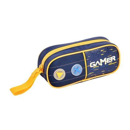 Imagem de Mochila Escolar com Estojo Vídeo Game Kit Gamer Masculino