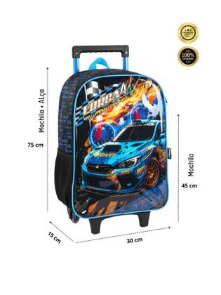 Mochila Escolar Com Rodas Força 4 Ic40982 - ul - Luxcel Imagem de Mochila Escolar Com Rodas Força 4 Ic40982 - ul