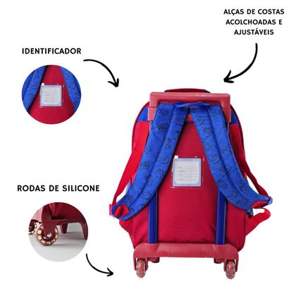 Mochila Escolar com rodas Tiger Hero - Denlex Modas e acessorios LTDA Imagem de Mochila Escolar com rodas Tiger Hero
