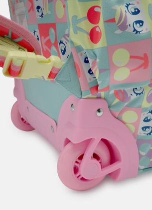 Imagem de Mochila Escolar Com Rodinha Unicórnio Cherry Puket