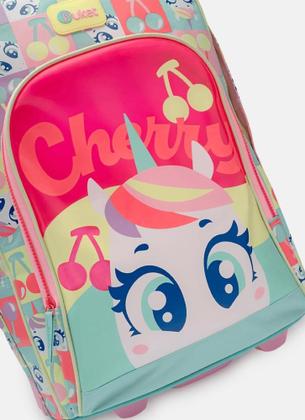 Imagem de Mochila Escolar Com Rodinha Unicórnio Cherry Puket