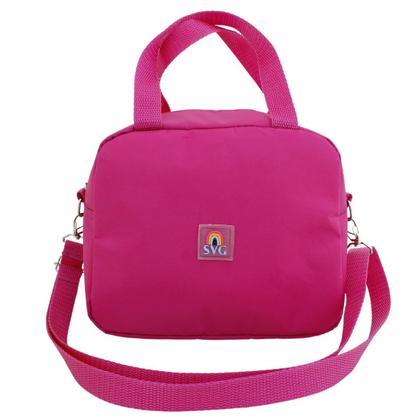 Imagem de Mochila Escolar com Rodinhas Menina Bolsa Infantil Lancheira térmica e Estojo Grande