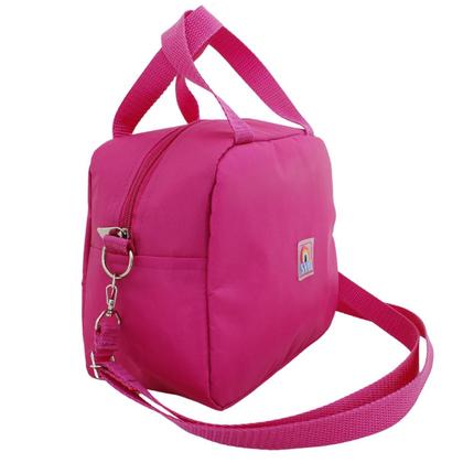 Imagem de Mochila Escolar com Rodinhas Menina Bolsa Infantil Lancheira térmica e Estojo Grande