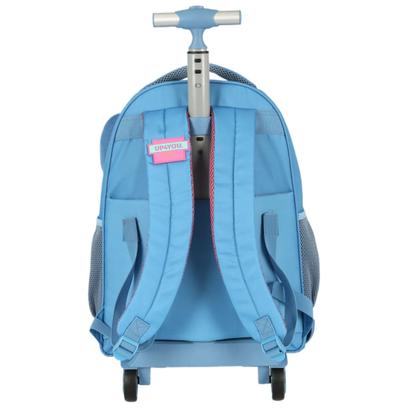 Imagem de Mochila Escolar Com Rodinhas Stitch Azul