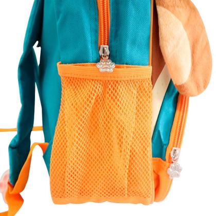 Imagem de Mochila Escolar Costas Cachorro Laranja Infantil Clio Pets Animais Dog 3D Bebes Crianças Menino Menina Escola Creche Volta as Aulas