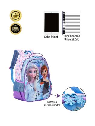 Imagem de Mochila Escolar De Costas Frozen Elsa Anna Original 13182