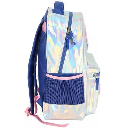 Imagem de Mochila Escolar de Costas STITCH Holografica Silver Luxcel