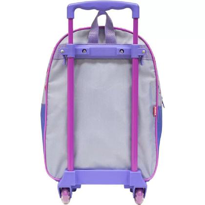 Imagem de Mochila Escolar De Rodinha Frozen Lilas - Xeryus