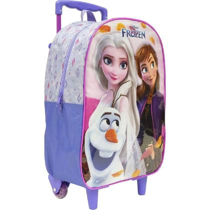 Imagem de Mochila Escolar De Rodinha Frozen Lilas - Xeryus