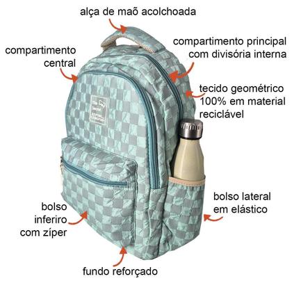 Imagem de Mochila Escolar Eco-Friendly Estudante Xfp01938