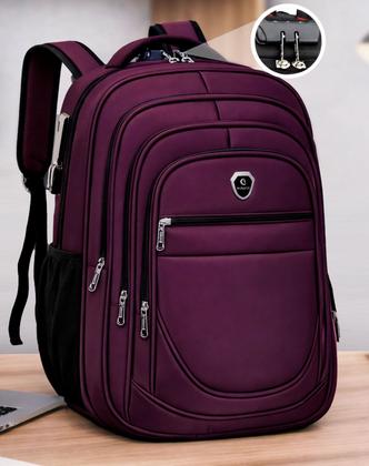 Imagem de Mochila Escolar Executiva Bolsa Grande Feminina Masculina Espaço Notebook Com Trava com Senha