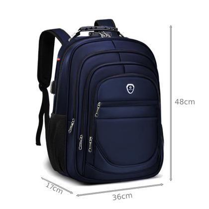 Imagem de Mochila Escolar Executiva Masculina Feminina Com Cabo Usb Bolsa Notebook