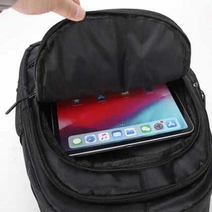 Imagem de Mochila Escolar Executiva Notebook Trabalho Unissex Impermeável com Entrada Usb Reforçada Cabo de aço