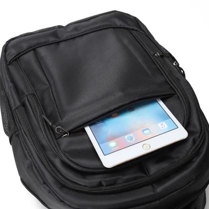 Imagem de Mochila Escolar Executiva Notebook Trabalho Unissex Impermeável com Entrada Usb Reforçada Cabo de aço