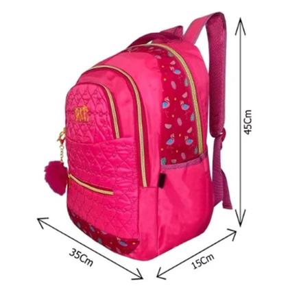 Imagem de Mochila Escolar Feminina Adolescente Juvenil VKG Notebook espaçosa
