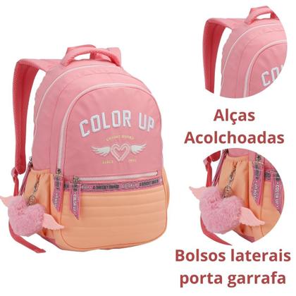 Imagem de Mochila Escolar Feminina ColorUp Para Notebook