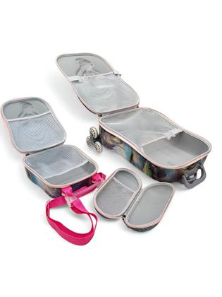 Imagem de Mochila Escolar Feminina Infantil de Rodinhas com Estojo e Lancheira Priscess