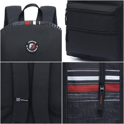 Imagem de Mochila Escolar Ferrazzi Masculina Resistente Universitária Grande e Confortável para Trabalho