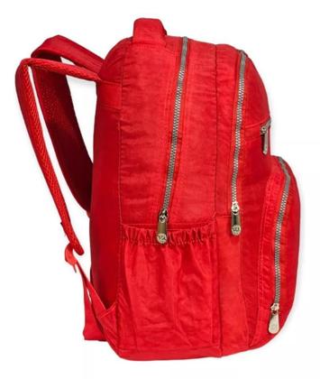 Imagem de Mochila Escolar Grande Em Naylon Tactel Reforçada Crinkle