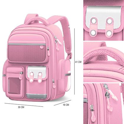 Imagem de Mochila Escolar Grande Juvenil Menino Menina Acolchoada Espaço Notebook