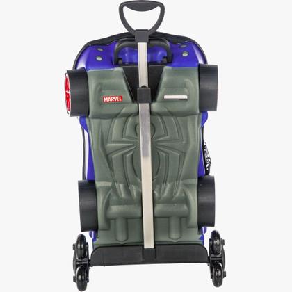 Imagem de Mochila Escolar Homem Aranha Carro Spider Man Com Três Rodinhas Marvel Infantil