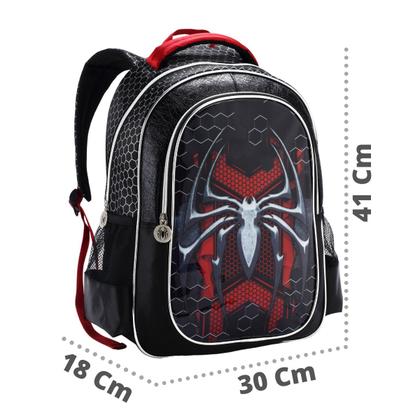 Imagem de Mochila Escolar Infantil Alça de Costas Spinder Dark Grande 2 Divisórias Menino