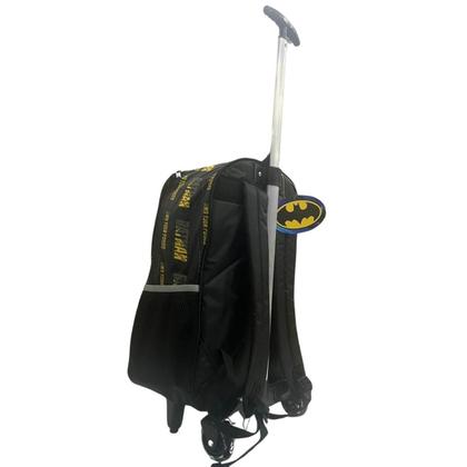 Imagem de Mochila Escolar Infantil De Rodinhas Do Batman Preto 2025