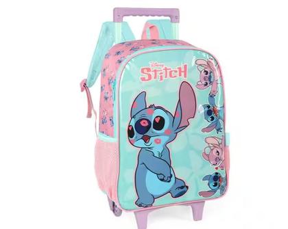 Imagem de Mochila Escolar Infantil de Rodinhas Stitch IC41532SC Luxcel - Verde Vibrante