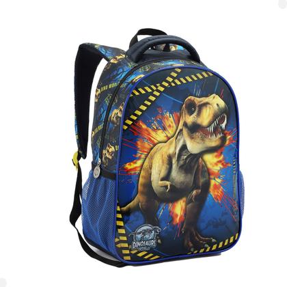 Imagem de Mochila Escolar Infantil Dinossauro Seanite Menino Cor Azul