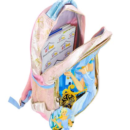 Imagem de Mochila Escolar Infantil Feminina Princesa Meninas Passeio